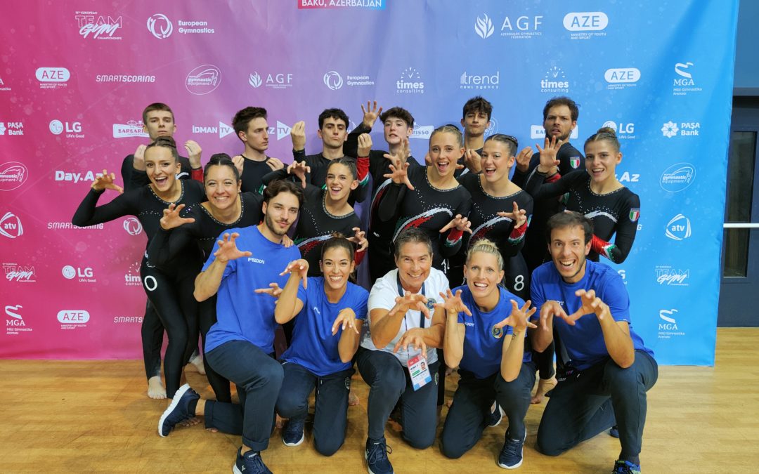 IL FRIULI VENEZIA GIULIA IN AZZURRO ALL’EUROPEO DI TEAMGYM A BAKU: TRE SQUADRE SU TRE IN FINALE CONFERMANO IL LORO VALORE TECNICO