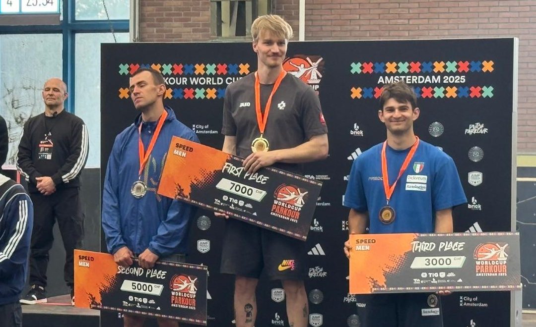 WORLD CUP DI PARKOUR AD AMSTERDAM: LUCA DEMARCHI ARGENTO SPEED E LAUTARO CHIALVO SFIORA IL PODIO FREESTYLE